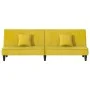 Yellow Velvet Sofa Bed by vidaXL, Sofas - Ref: Foro24-351912, Price: 244,61 €, Discount: %