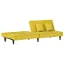 Yellow Velvet Sofa Bed by vidaXL, Sofas - Ref: Foro24-351912, Price: 244,61 €, Discount: %