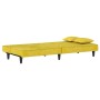 Sofá cama de terciopelo amarillo de vidaXL, Sofás - Ref: Foro24-351912, Precio: 249,15 €, Descuento: %