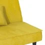 Yellow Velvet Sofa Bed by vidaXL, Sofas - Ref: Foro24-351912, Price: 244,61 €, Discount: %