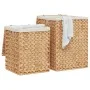 Cestos de ropa sucia 2 piezas jacinto de agua de vidaXL, Cestas para ropa - Ref: Foro24-355183, Precio: 82,97 €, Descuento: %