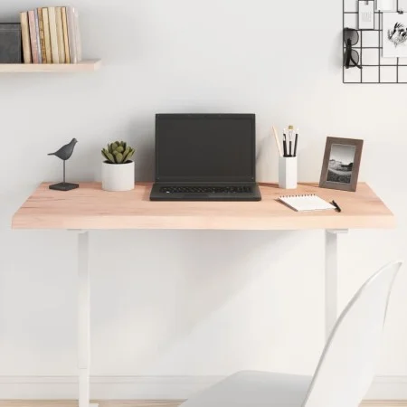 Solid untreated oak wood table top 100x60x(2-4) cm by vidaXL, Table tops - Ref: Foro24-3156306, Price: 91,55 €, Discount: %