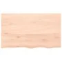 Solid untreated oak wood table top 100x60x(2-4) cm by vidaXL, Table tops - Ref: Foro24-3156306, Price: 91,55 €, Discount: %