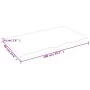 Solid untreated oak wood table top 100x60x(2-4) cm by vidaXL, Table tops - Ref: Foro24-3156306, Price: 91,55 €, Discount: %