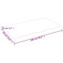 Tablero de mesa madera maciza de roble sin tratar 100x60x2 cm de vidaXL, Tableros para mesas - Ref: Foro24-3156305, Precio: 8...