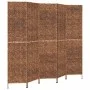Biombo de 5 paneles jacinto de agua marrón 205x180 cm de vidaXL, Divisores de ambientes - Ref: Foro24-355198, Precio: 202,46 ...