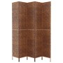 Biombo de 5 paneles jacinto de agua marrón 205x180 cm de vidaXL, Divisores de ambientes - Ref: Foro24-355198, Precio: 207,76 ...