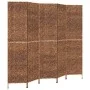 Biombo de 5 paneles jacinto de agua marrón 205x180 cm de vidaXL, Divisores de ambientes - Ref: Foro24-355198, Precio: 202,46 ...