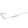 Tablero mesa madera roble tratada marrón claro 100x40x(2-4) cm de vidaXL, Tableros para mesas - Ref: Foro24-3156363, Precio: ...