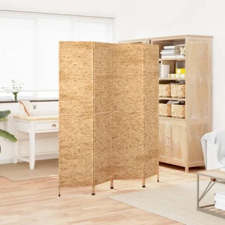 Biombo de 4 paneles jacinto de agua 163x180 cm de vidaXL, Divisores de ambientes - Ref: Foro24-355194, Precio: 156,50 €, Desc...
