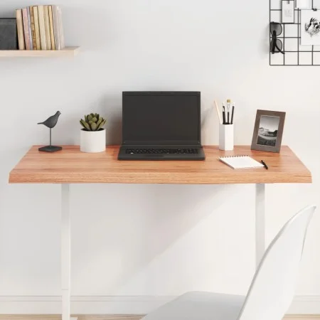 Light brown treated oak wood table top 100x60x(2-4) cm by vidaXL, Table tops - Ref: Foro24-3156369, Price: 85,05 €, Discount: %