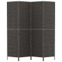 Biombo de 4 paneles jacinto de agua negro 163x180 cm de vidaXL, Divisores de ambientes - Ref: Foro24-355196, Precio: 120,14 €...