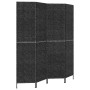Biombo de 4 paneles jacinto de agua negro 163x180 cm de vidaXL, Divisores de ambientes - Ref: Foro24-355196, Precio: 120,14 €...