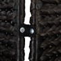 Biombo de 4 paneles jacinto de agua negro 163x180 cm de vidaXL, Divisores de ambientes - Ref: Foro24-355196, Precio: 120,14 €...