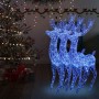 Renos de Navidad acrílico 250 LED 3 uds azul 180 cm en Decoración Festiva y Estacional | Comprar online en Foru.es