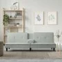 Sofá cama con portavasos terciopelo gris claro de vidaXL, Sofás - Ref: Foro24-351920, Precio: 298,42 €, Descuento: %