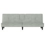 Sofá cama con portavasos terciopelo gris claro de vidaXL, Sofás - Ref: Foro24-351920, Precio: 306,70 €, Descuento: %