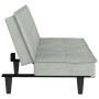 Sofá cama con portavasos terciopelo gris claro de vidaXL, Sofás - Ref: Foro24-351920, Precio: 306,70 €, Descuento: %