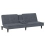 Sofá cama con portavasos terciopelo gris oscuro de vidaXL, Sofás - Ref: Foro24-351921, Precio: 292,36 €, Descuento: %
