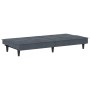 Sofá cama con portavasos terciopelo gris oscuro de vidaXL, Sofás - Ref: Foro24-351921, Precio: 292,36 €, Descuento: %