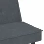 Sofá cama con portavasos terciopelo gris oscuro de vidaXL, Sofás - Ref: Foro24-351921, Precio: 286,93 €, Descuento: %