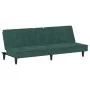 Sofá cama con portavasos terciopelo verde oscuro de vidaXL, Sofás - Ref: Foro24-351922, Precio: 263,21 €, Descuento: %