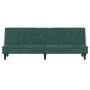 Sofá cama con portavasos terciopelo verde oscuro de vidaXL, Sofás - Ref: Foro24-351922, Precio: 263,21 €, Descuento: %