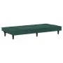 Sofá cama con portavasos terciopelo verde oscuro de vidaXL, Sofás - Ref: Foro24-351922, Precio: 263,21 €, Descuento: %