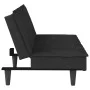 Black velvet sofa bed with cup holders by vidaXL, Sofas - Ref: Foro24-351924, Price: 282,12 €, Discount: %
