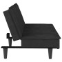 Sofá cama con portavasos terciopelo negro de vidaXL, Sofás - Ref: Foro24-351924, Precio: 287,44 €, Descuento: %