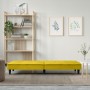 Sofá cama con portavasos terciopelo amarillo de vidaXL, Sofás - Ref: Foro24-351925, Precio: 267,87 €, Descuento: %