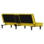 Sofá cama con portavasos terciopelo amarillo de vidaXL, Sofás - Ref: Foro24-351925, Precio: 263,21 €, Descuento: %