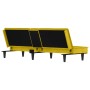 Sofá cama con portavasos terciopelo amarillo de vidaXL, Sofás - Ref: Foro24-351925, Precio: 267,87 €, Descuento: %