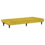 Sofá cama con portavasos terciopelo amarillo de vidaXL, Sofás - Ref: Foro24-351925, Precio: 267,87 €, Descuento: %