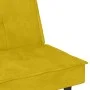 Sofá cama con portavasos terciopelo amarillo de vidaXL, Sofás - Ref: Foro24-351925, Precio: 263,21 €, Descuento: %