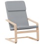 Sillón de relax con taburete tela gris claro en Sillones | Comprar online en Foru.es