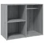 Tocador con LED y armario madera contrachapada gris Sonoma de vidaXL, Tocadores para dormitorios - Ref: Foro24-3120189, Preci...