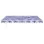 Toldo retráctil aluminio y tela azul y blanco 4,5x3 m en Toldos | Comprar online en Foru.es