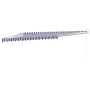Toldo retráctil aluminio y tela azul y blanco 4,5x3 m en Toldos | Comprar online en Foru.es