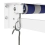 Toldo retráctil aluminio y tela azul y blanco 5x3 m en Toldos | Comprar online en Foru.es