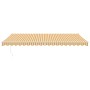 Toldo retráctil aluminio y tela amarillo y blanco 5x3 m en Toldos | Comprar online en Foru.es