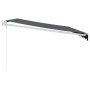 Toldo retráctil aluminio y tela gris antracita 4,5x3 m en Toldos | Comprar online en Foru.es