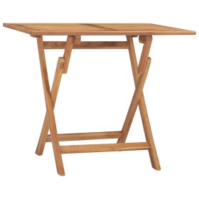 Mesa de comedor plegable para jardín madera de teca 90x60x75 cm en Mesas de jardín | Comprar online en Foru.es