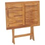 Mesa de comedor plegable para jardín madera de teca 90x60x75 cm en Mesas de jardín | Comprar online en Foru.es
