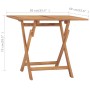 Mesa de comedor plegable para jardín madera de teca 90x60x75 cm en Mesas de jardín | Comprar online en Foru.es