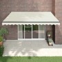 Toldo retráctil aluminio y tela color crema 4x3 m en Toldos | Comprar online en Foru.es