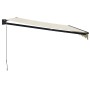 Toldo retráctil aluminio y tela color crema 4x3 m en Toldos | Comprar online en Foru.es