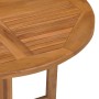 Mesa de comedor plegable para jardín madera de teca Ø90x75 cm en Mesas de jardín | Comprar online en Foru.es