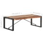 Mesa de centro de madera maciza acabado de sheesham 120x60x40cm de vidaXL, Mesas de centro - Ref: Foro24-321537, Precio: 145,...