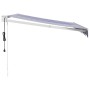 Toldo retráctil automático azul y blanco 3,5x2,5 m en Toldos | Comprar online en Foru.es